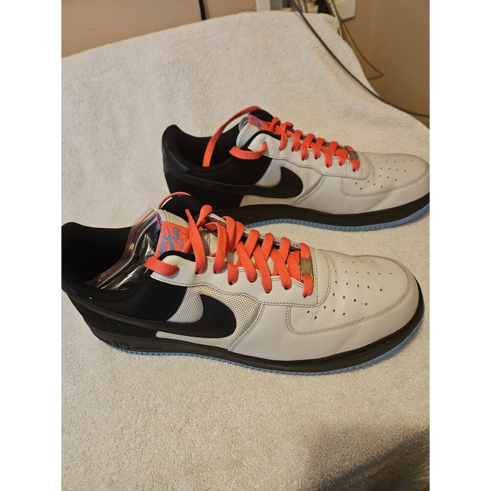 Nike Air Force 1 Low Black Sail Red Blue Sneakers Mens US 14 315122-005 - Picture 3 of 8